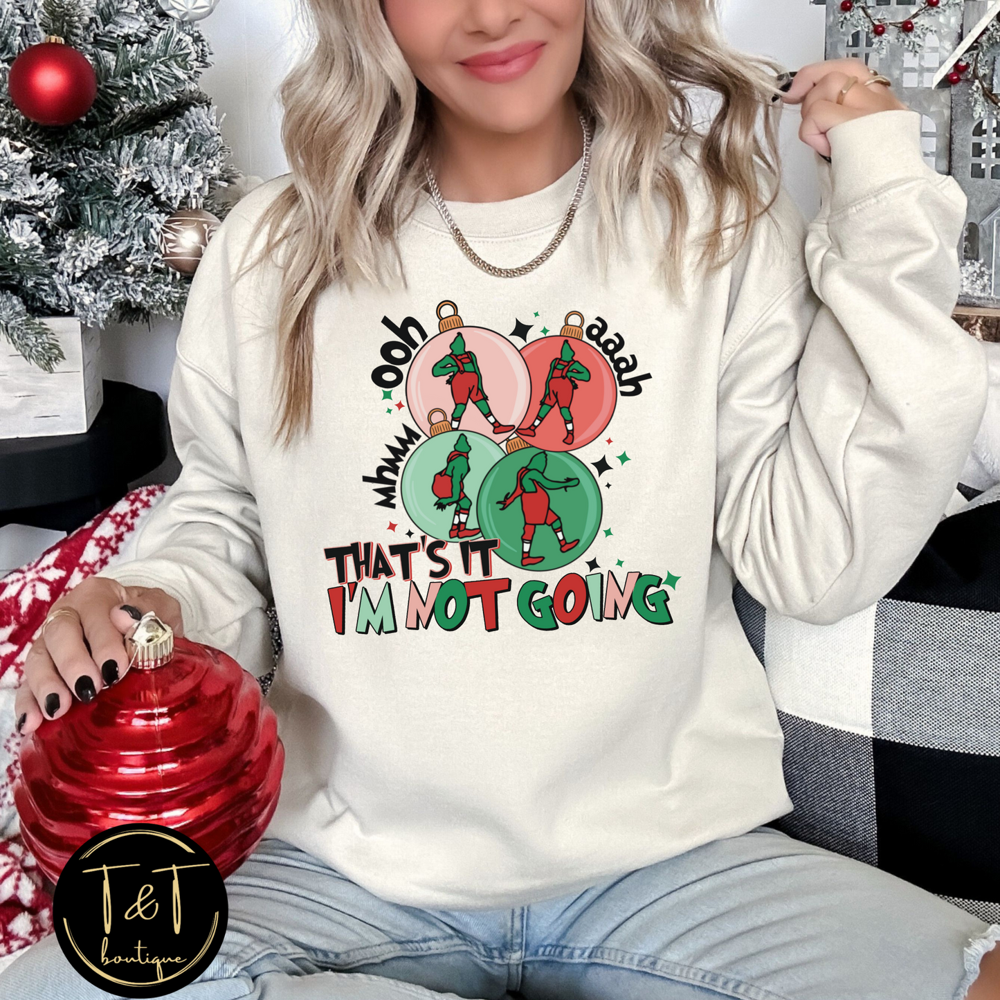 That's it I'm not going ornament sweater