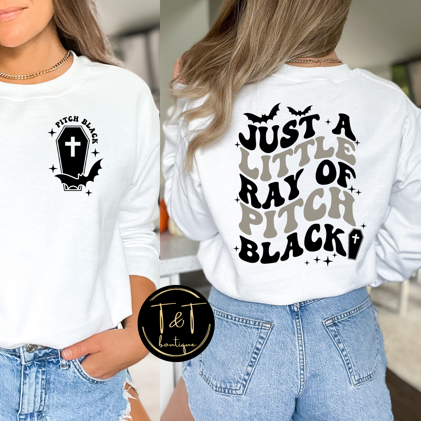 Just a little ray of pitch black sweater