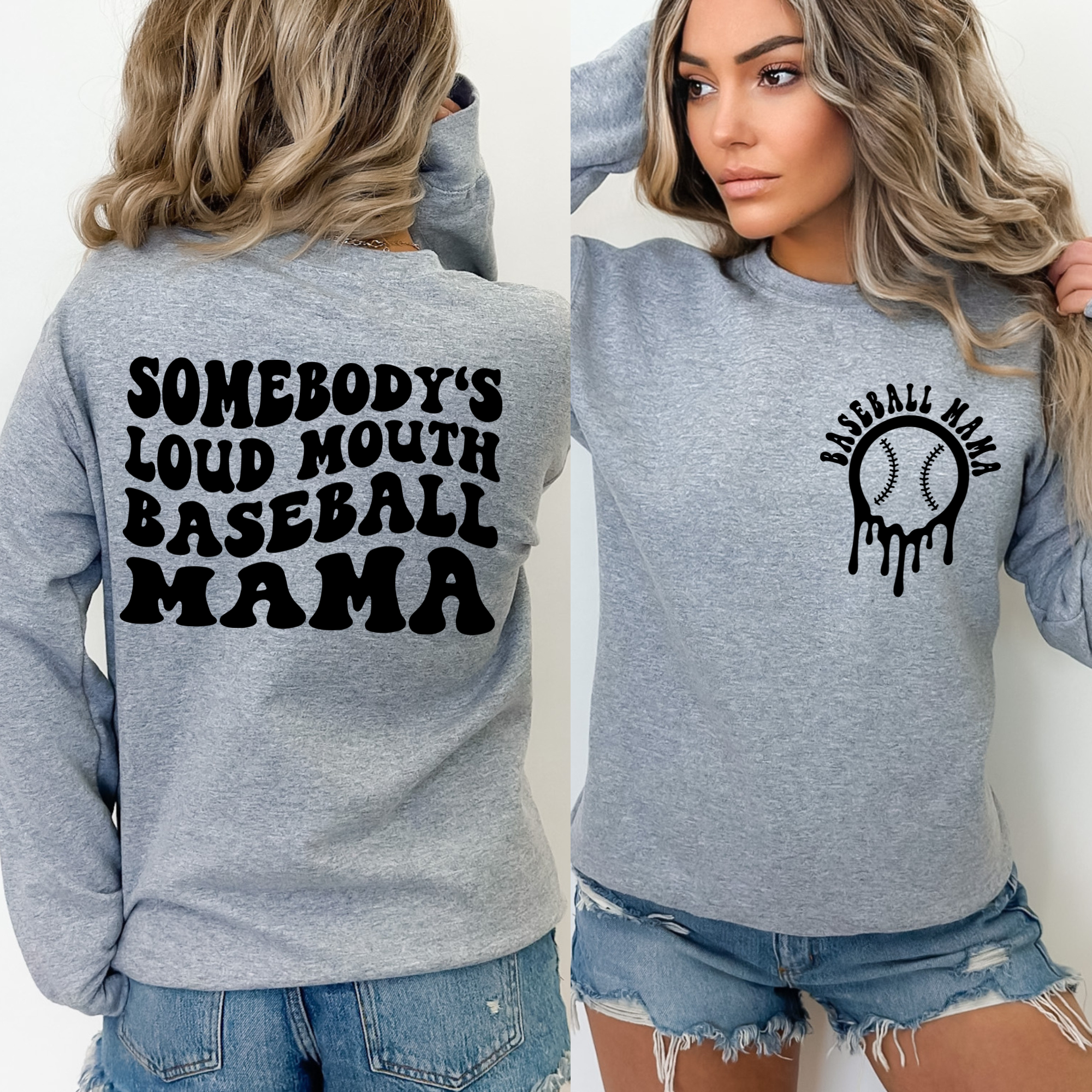 Somebody's Loud Mouth Baseball Mama T-Shirt, Baseball Mom Shirt