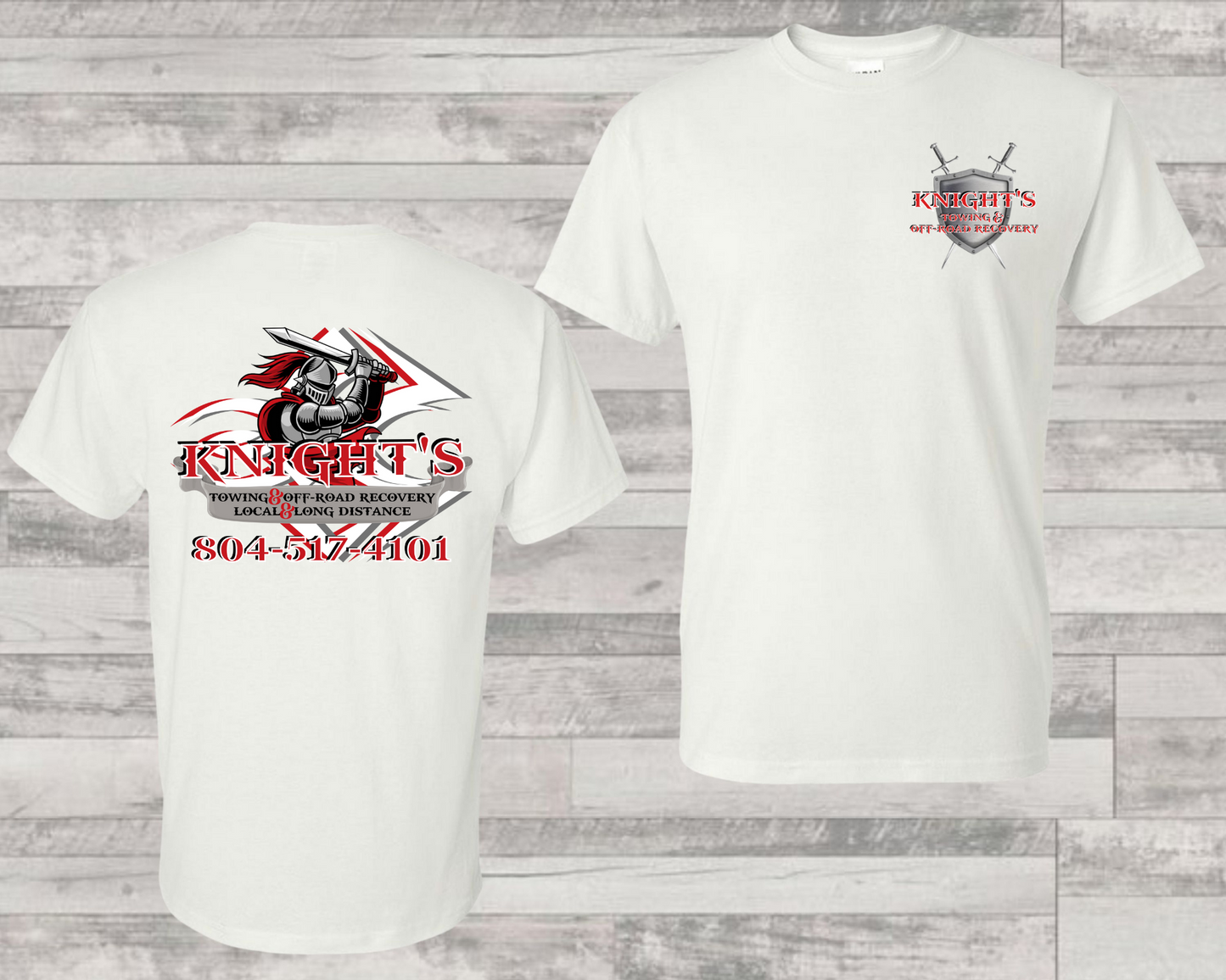 Knight's Towing adult t-shirt