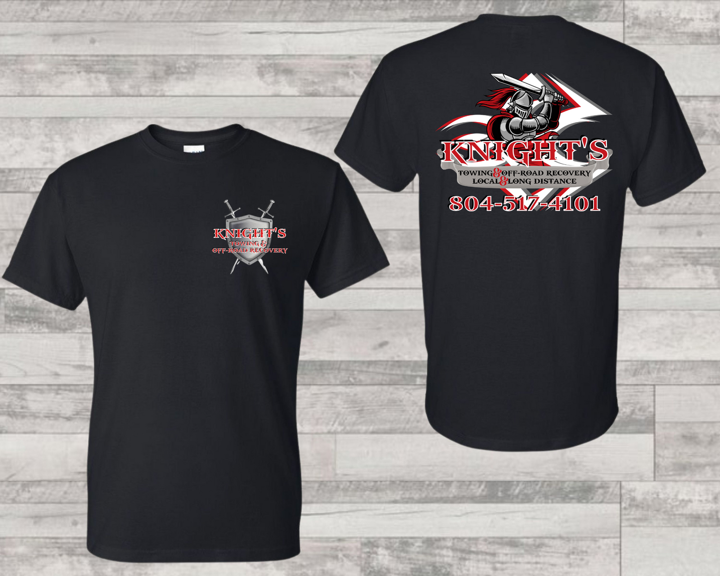 Knight's Towing adult t-shirt