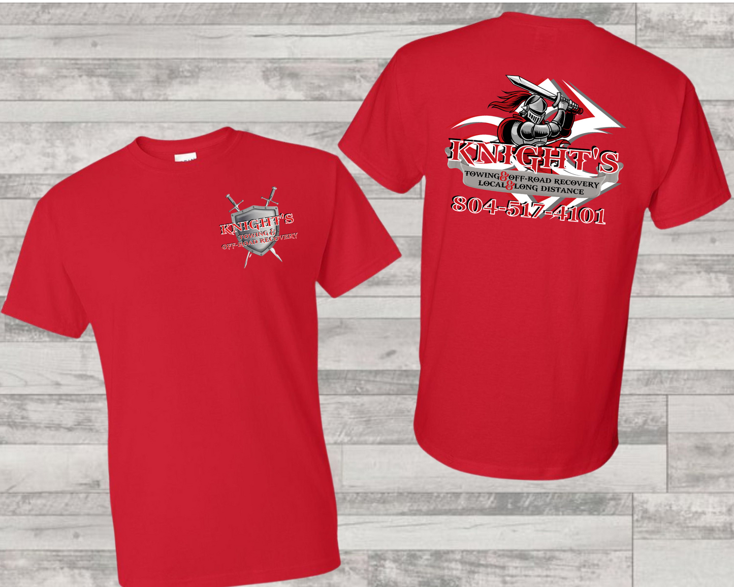 Knight's Towing adult t-shirt