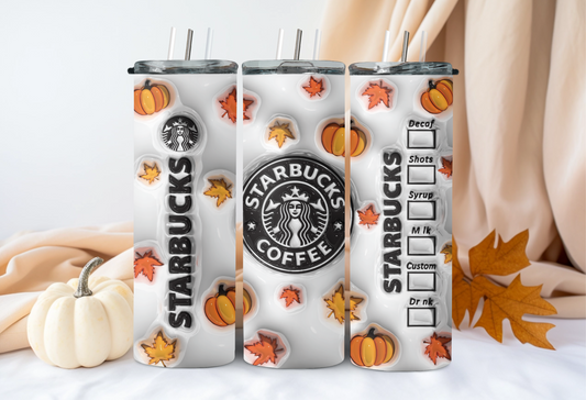 Fall starbs tumbler