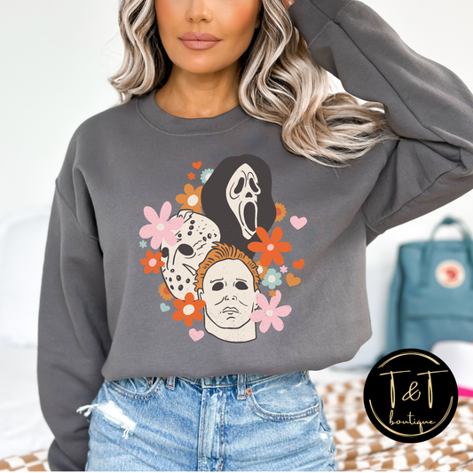 Retro horror sweater