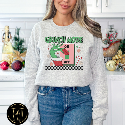 Grinch mode sweater