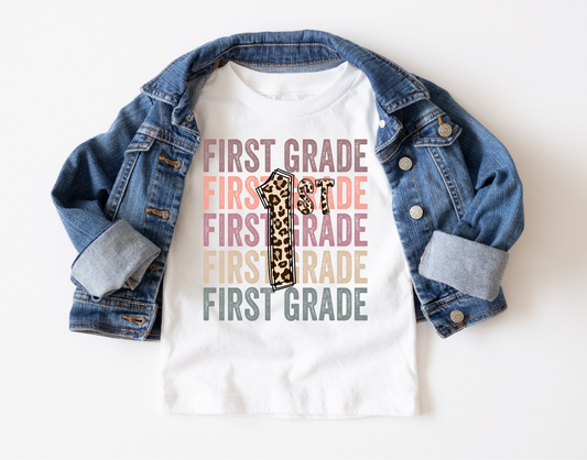 First grade leopard kids