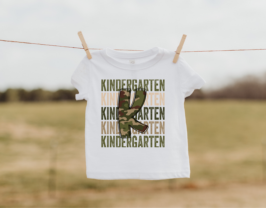 Kindergarten camo kids