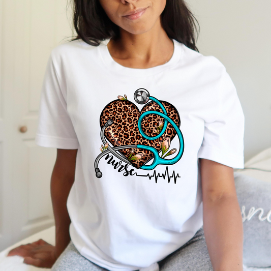 Nurse leopard tee