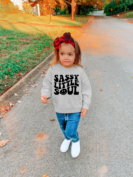 Sassy little soul kids crewneck