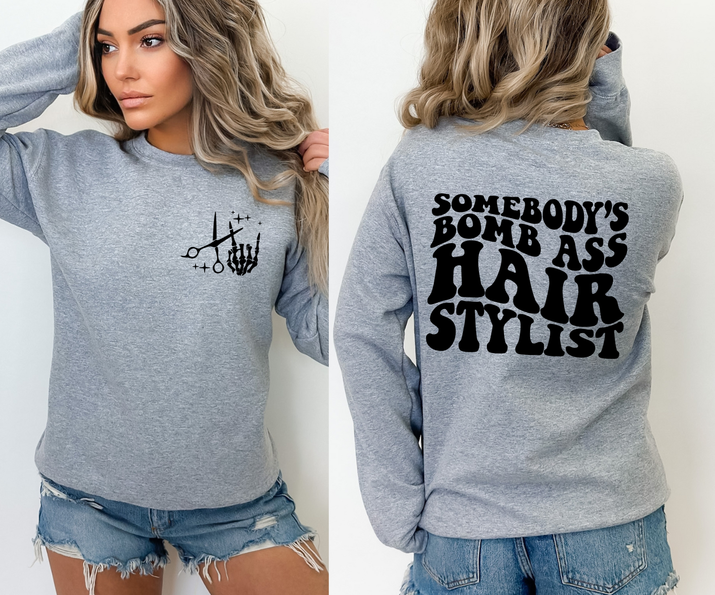 Somebody's hair stylist sweater