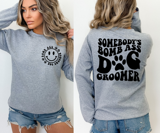 Somebody's dog groomer sweater