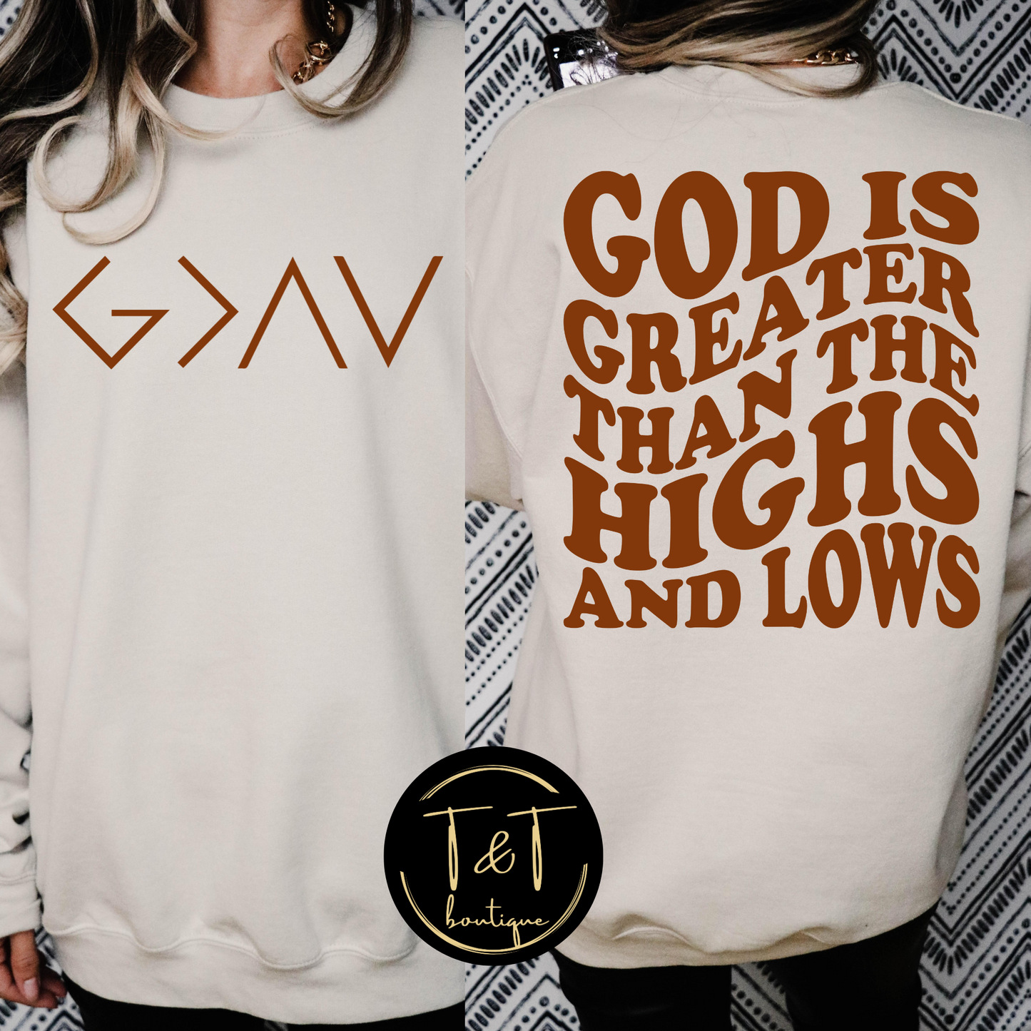 God is greater sweater