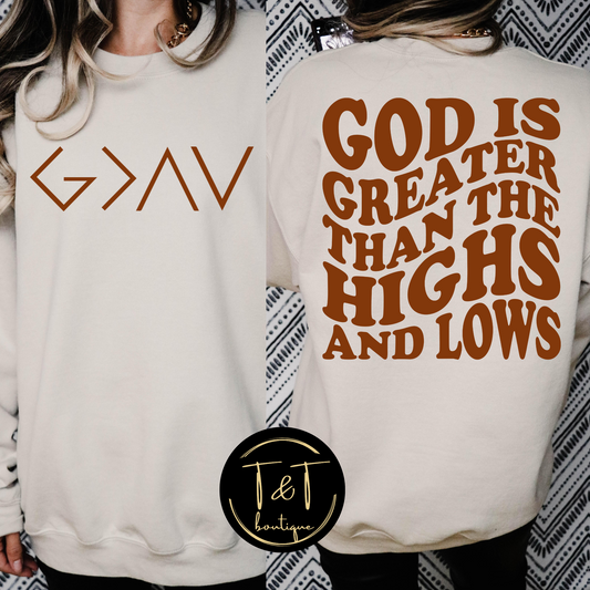 God is greater sweater