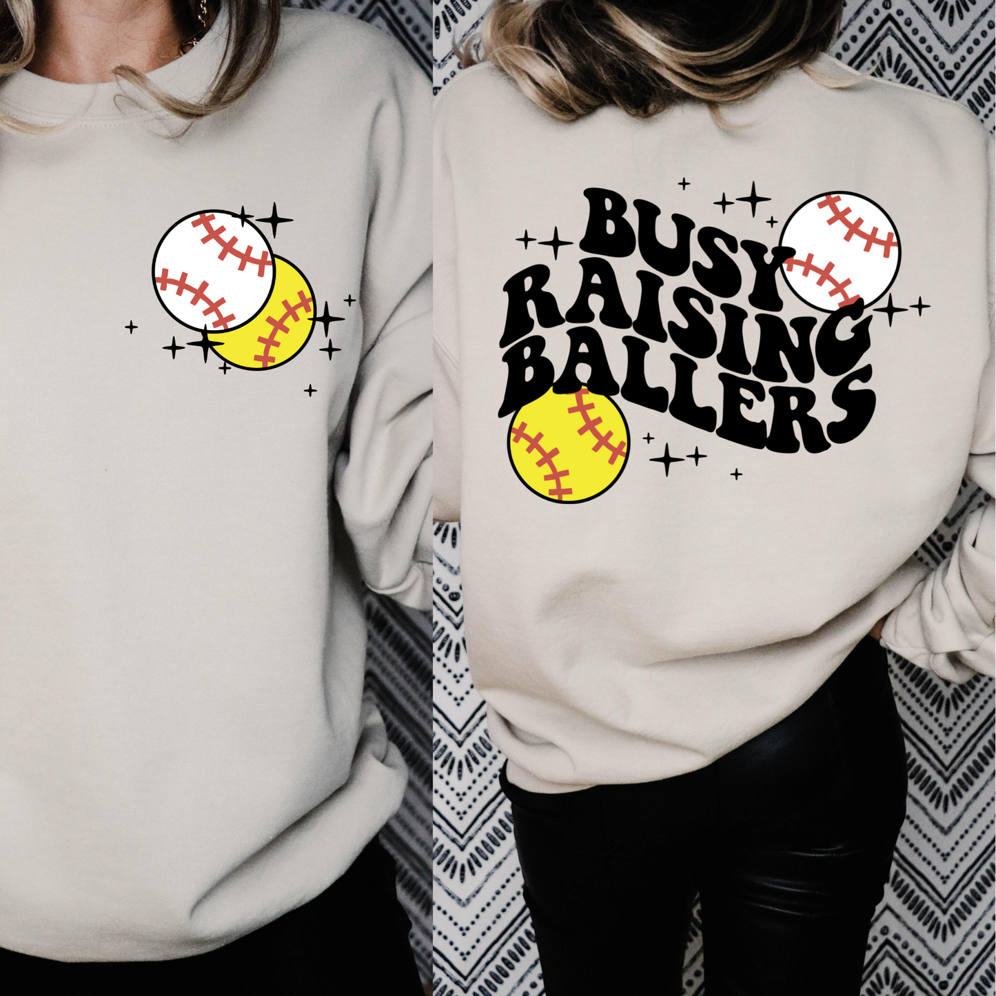 Busy raising ballers both sweater