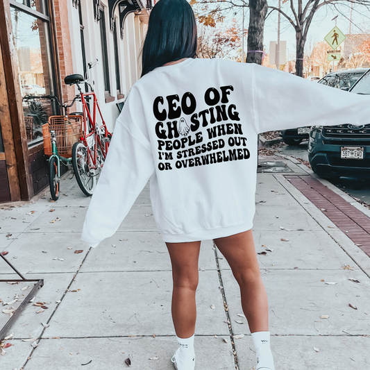 CEO of ghosting people sweater
