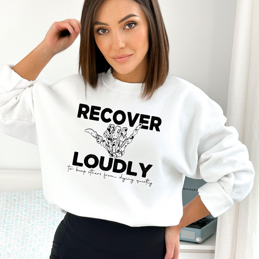 Recover loudly sweater